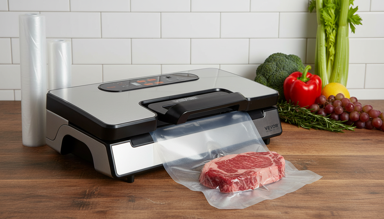 90KPa Dual-Pump Vacuum Sealer for Meal Prep & Freezer